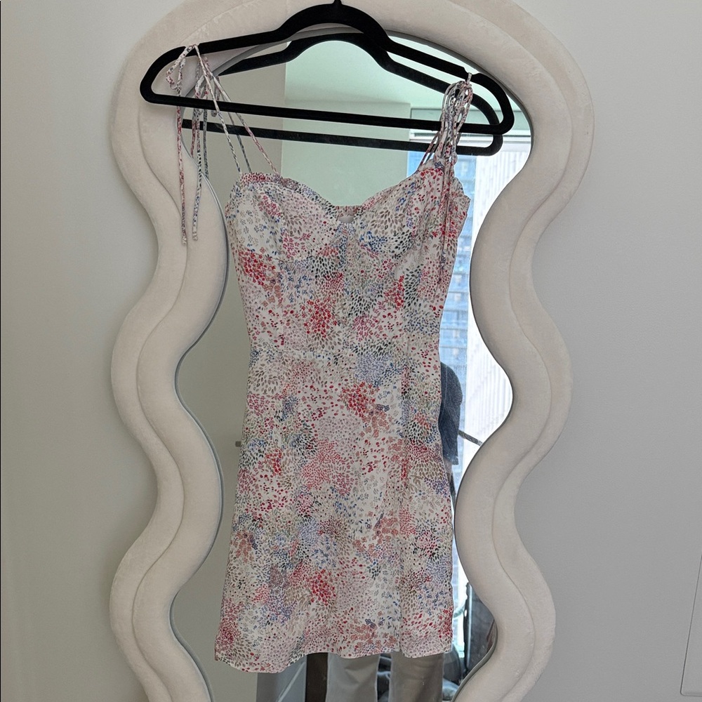 Aritzia Multicolor Spaghetti Strap Mini Dress - image 1